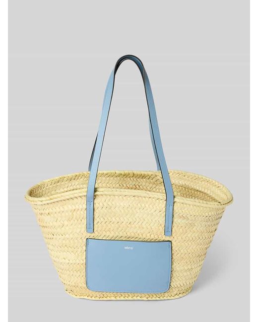 Abro⁺ Blue Shopper mit Label-Detail Modell 'GEMMA'