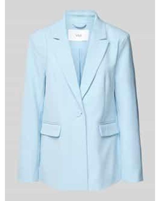 Y.A.S Regular Fit Blazer Met Klepzakken in het Blue
