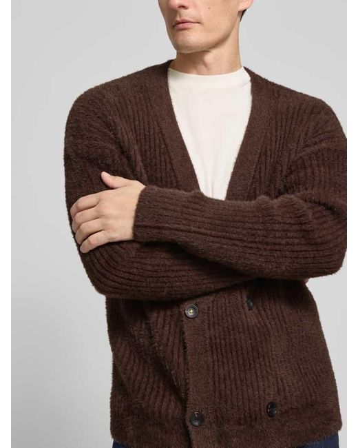 Scotch & Soda Strickjacke mit V-Ausschnitt in Brown für Herren