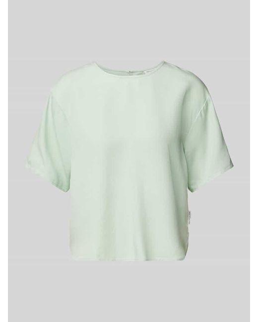 Marc O' Polo Green Relaxed Fit Blusenshirt Mit Strukturmuster