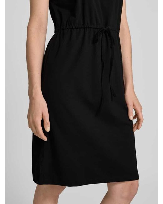 B.Young Black Knielanges Kleid mit Tunnelzug Modell 'PANDINNA'