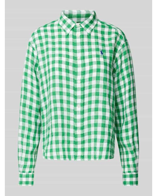 Polo Ralph Lauren Green Hemdbluse mit Gitterkaro