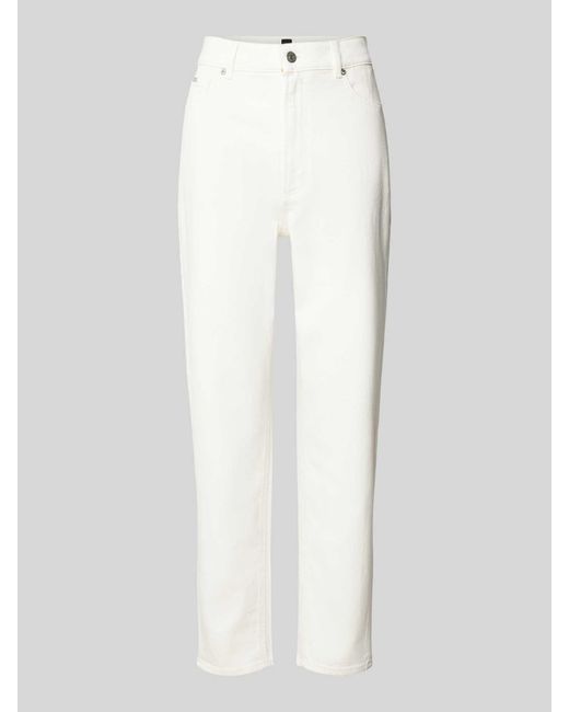 Boss Slim Fit Jeans im 5-Pocket-Design Modell 'Ruth' in White für Herren