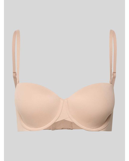 Calvin Klein Beha Met Cups En Verstelbare Bandjes in het Natural
