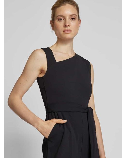 Calvin Klein Black Jumpsuit mit Taillengürtel
