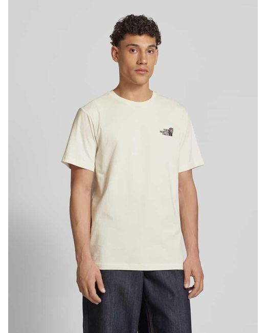 The North Face T-Shirt mit Label-Print in Natural für Herren
