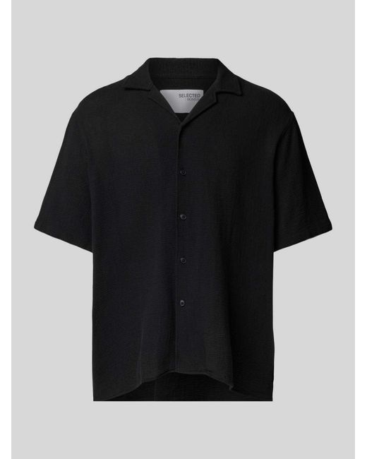 SELECTED Vrijetijdsoverhemd Met Knoopsluiting in het Black voor heren