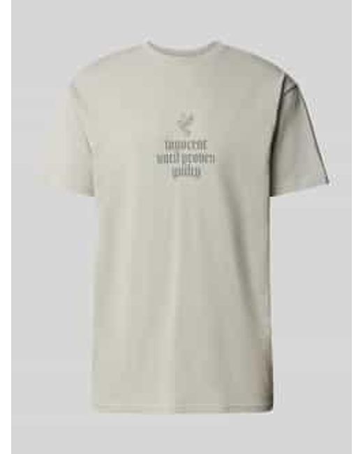 Mister Tee Oversized T-Shirt Met Statementprint in het Gray voor heren