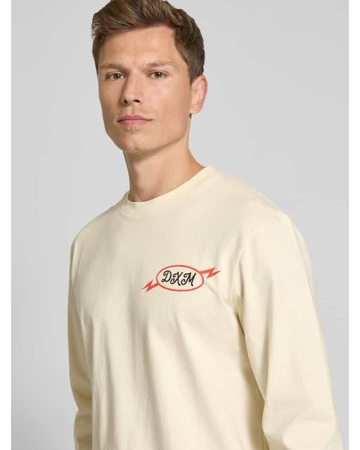 Deus Ex Machina Longsleeve mit Rundhalsausschnitt in Natural für Herren