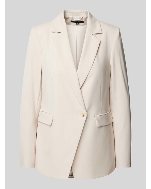 Comma, Blazer Met Reverskraag in het Natural