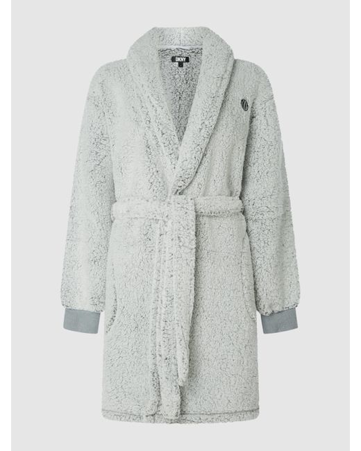 DKNY Badjas Van Teddybont in het Gray