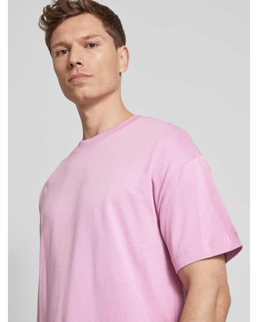 Samsøe & Samsøe T-Shirt Mit Label-Print Modell 'Joel' in Pink für Herren