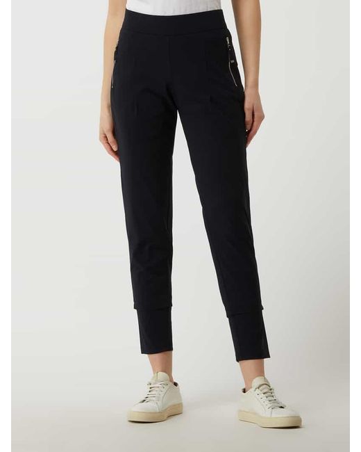 RAFFAELLO ROSSI Black Schlupfhose mit Reißverschlusstaschen Modell 'Tomke'
