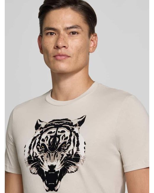 Antony Morato T-Shirt mit Motiv-Print in Natural für Herren