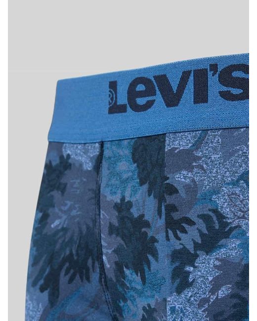 Levi's Trunks mit Logo-Stitching Modell 'Woods' im 2er-Pack in Blue für Herren
