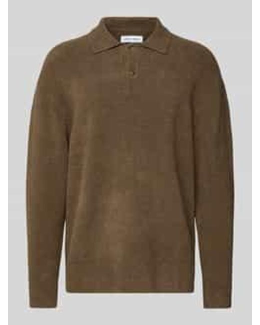 Samsøe & Samsøe Regular Fit Poloshirt Met Structuurmotief in het Green voor heren