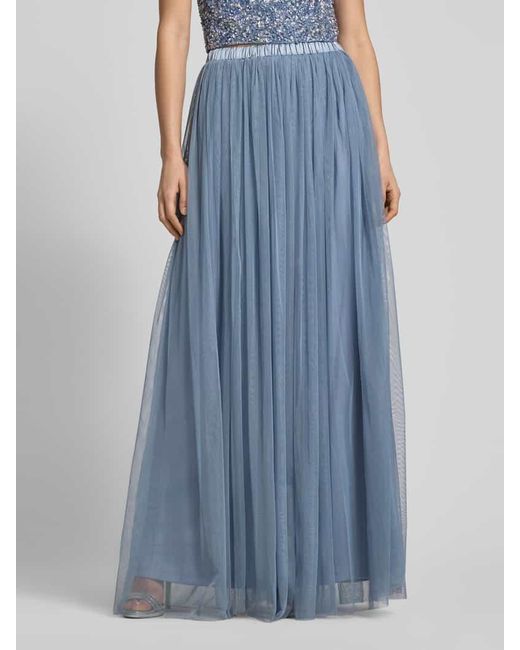 LACE & BEADS Blue Cocktailrock mit elastischem Bund