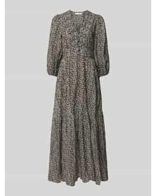 IVY & OAK Maxi-jurk Met Knoopsluiting in het Gray
