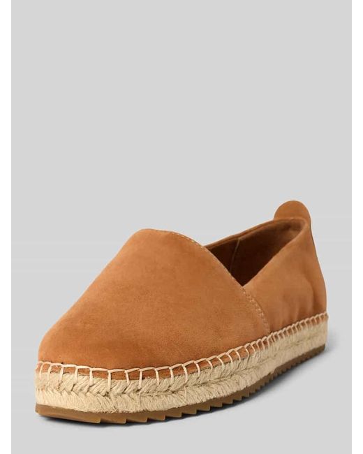 Marc O' Polo Brown Espadrilles aus echtem Leder