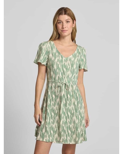 Vero Moda Green Mini-Freizeitkleid aus reiner Viskose Modell 'EASY JOY'