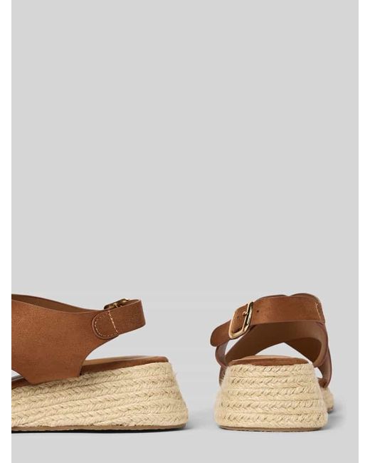 ONLY Brown Wedges mit Peep Toe Modell 'MINERVA-2'