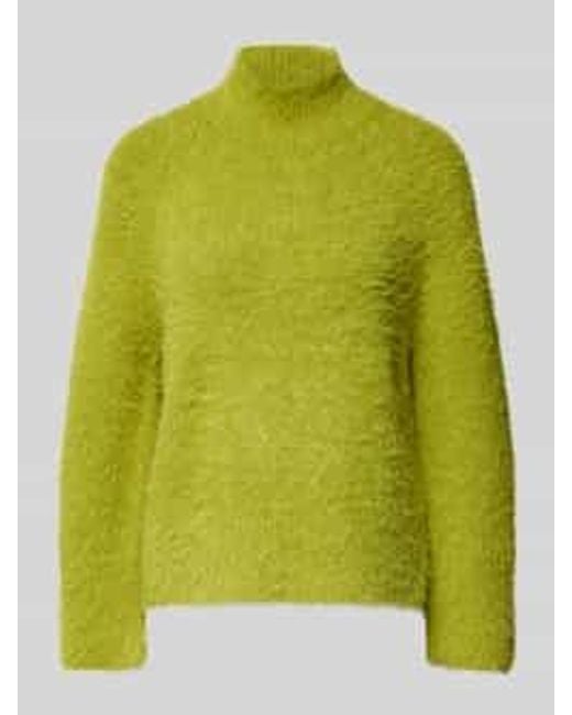Luisa Cerano Gebreide Pullover Van Wolmix Met Opstaande Kraag in het Green