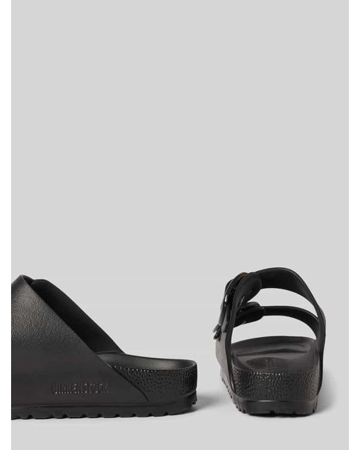 Birkenstock Black Slides mit Logo-Prägung Modell 'Arizona'