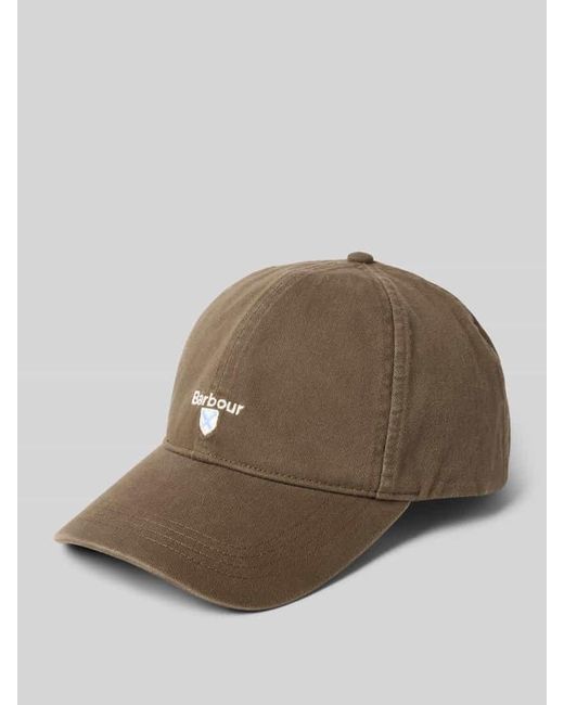 Barbour Basecap aus reiner Baumwolle Modell 'CASCADE' in Brown für Herren