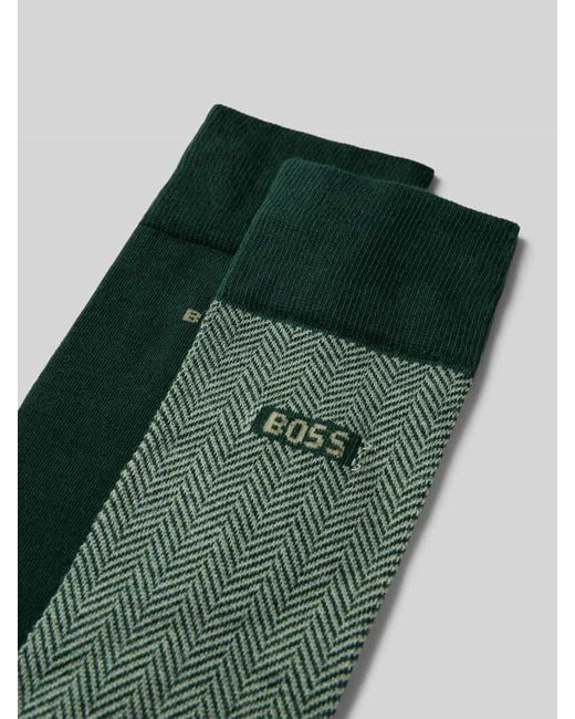 Boss Strümpfe aus Baumwoll-Mix im 2er-Pack in Green für Herren