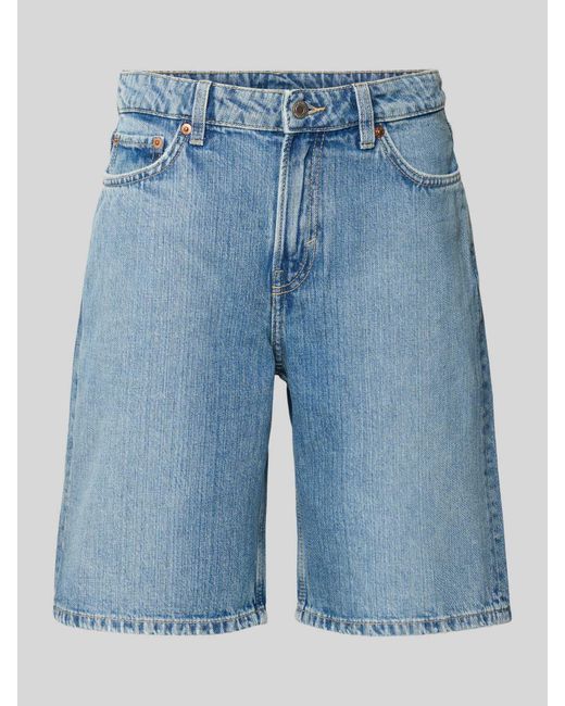 Weekday Regular Fit Korte Jeans in het Blue