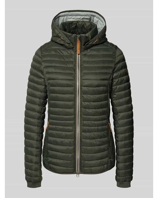 Camel Active Green Steppjacke mit gefüttertem Stehkragen