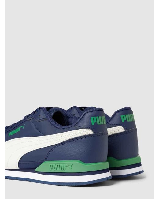 PUMA Sneaker mit Label-Details Modell 'Runner v3' in Blue für Herren