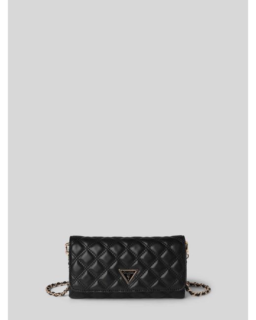 Guess Clutch Met Doorgestikte Naden En Labelapplicatie, Model 'Giully Ii' in het Gray