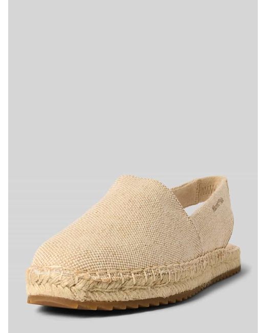 Marc O' Polo Natural Slingback-Espadrilles aus Canvas