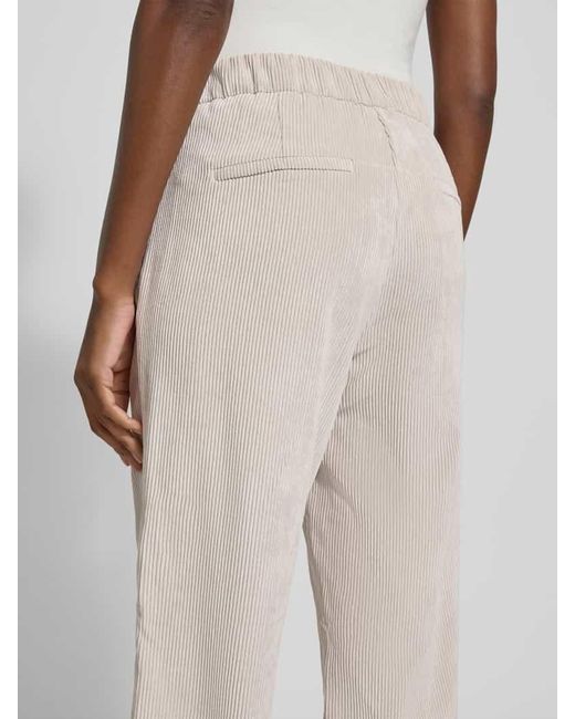 M·a·c White Stoffhose mit französischen Eingrifftaschen Modell 'Chiara'