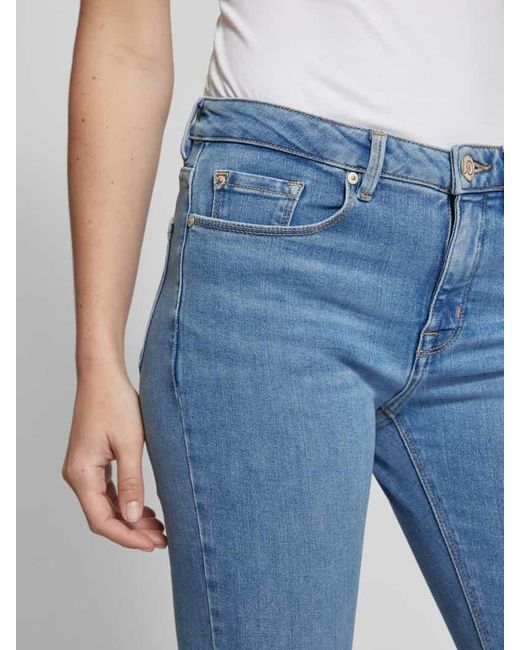 Opus Blue Skinny Fit Jeans im 5-Pocket-Design Modell 'Elma'