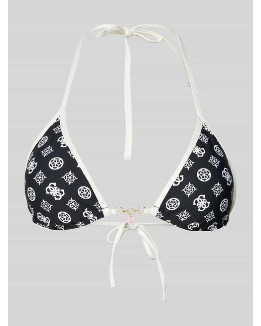 Guess Black Bikini-Oberteil in Triangel-Form
