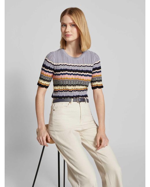 ARMEDANGELS Gebreide Pullover Met 1/2-mouwen in het Gray