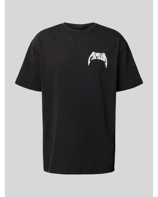 Mister Tee T-shirt Met Statementprint in het Black voor heren