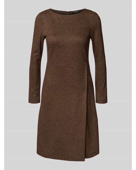 Weekend by Maxmara Brown Tailliertes Jersey-Kleid aus Viskose-Mix Modell 'BALOCCO'