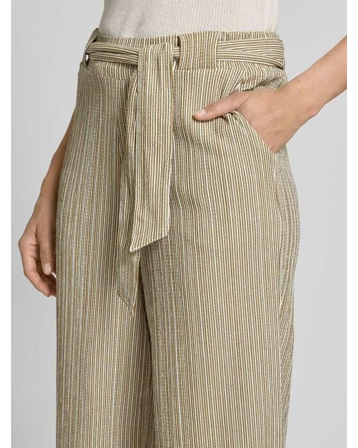 Tom Tailor Natural High Rise Culotte mit Bindegürtel