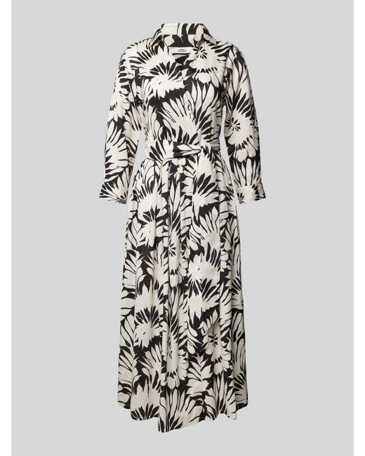 0039 Italy Maxi-jurk Met Strikceintuur in het White