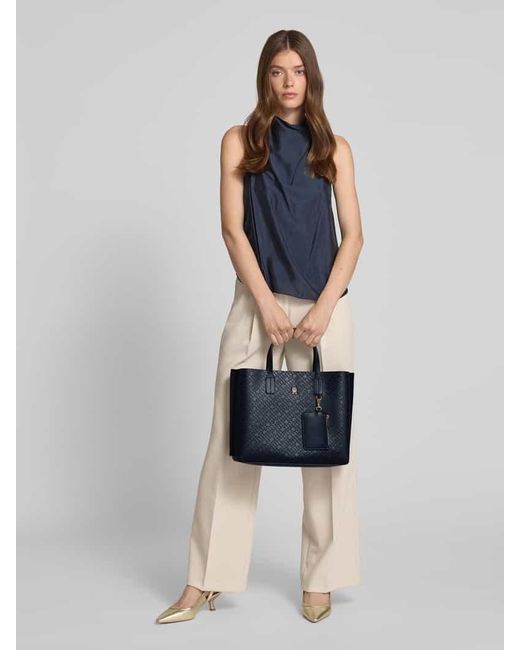 Tommy Hilfiger Blue Umhängetasche mit großflächiger Label-Prägung