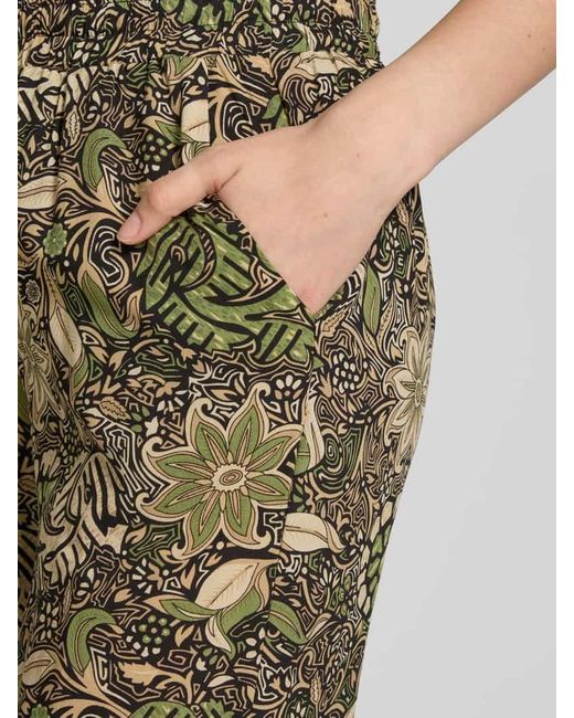 Soya Concept Green Stoffhose mit elastischem Bund Modell 'ROSINE'