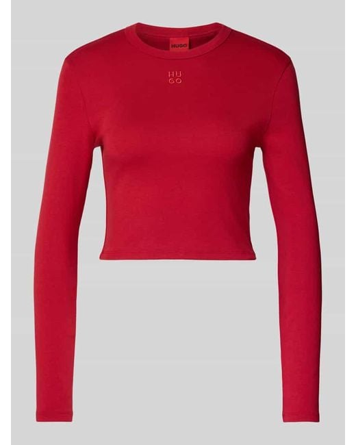 HUGO Red Regular Fit T-Shirt aus Baumwoll-Mix MODELL 'DELORIS'