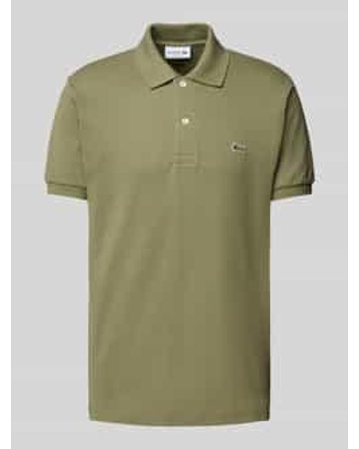 Lacoste Regular Fit Poloshirt Met Labelpatch in het Green voor heren