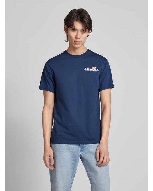 Ellesse T-Shirt mit Label-Stitching Modell 'VOODOO' in Blue für Herren