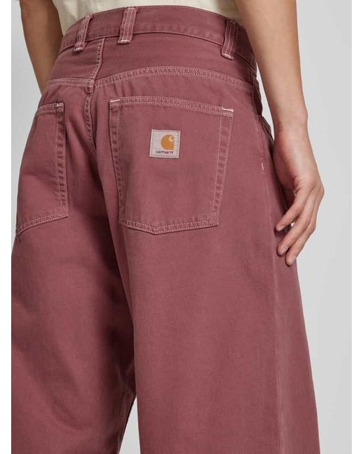 Carhartt Regular Fit Jeans Im 5-Pocket-Design Modell 'Brandon' in Red für Herren