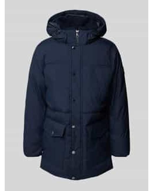 Tommy Hilfiger Gewatteerd Jack Met Capuchon, Model 'Rockie Utility' in het Blue voor heren