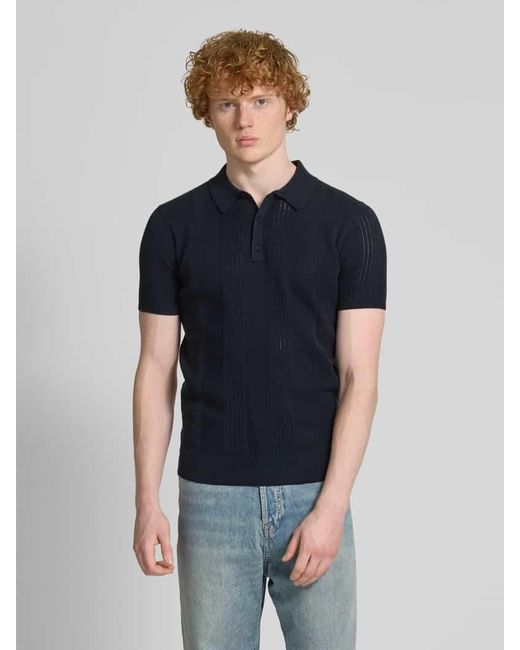 Superdry Poloshirt mit kurzer Knopfleiste in Blue für Herren